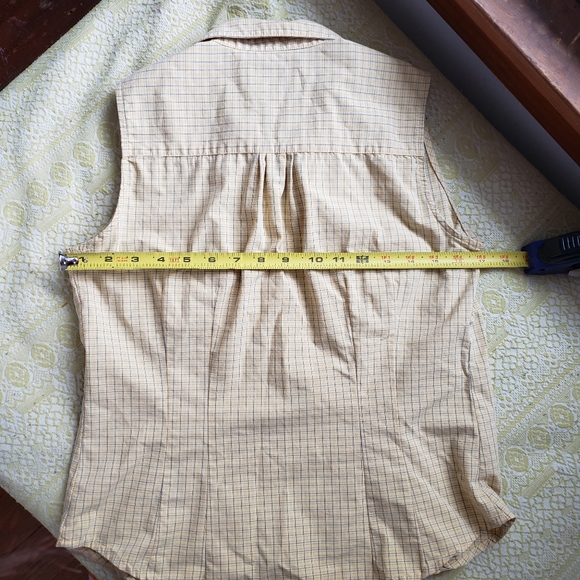 Yellow Button Down Blouse - Picture 7 of 8